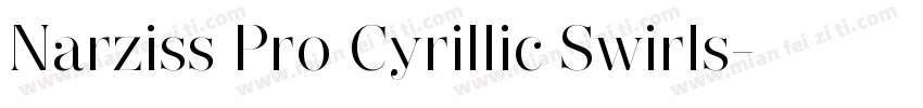 Narziss Pro Cyrillic Swirls字体转换